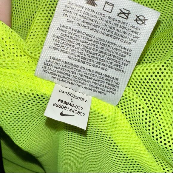 Nike Women’s Spellout Full Zip Running Windbreaker Jacket Size Large - Picture 7 of 11